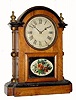 C.1875 Seth Thomas Clock Co., ÒCincinnatiÓ, 8-day time/strike city series walnut shelf clock.