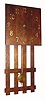 C.1920, New Haven, ÓModel 2849Ò, Mission Oak wall clock in clean condition with rear label. 