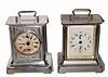 Lot of 2: C.1900, two German Musical alarm clocks, 30 hour. 