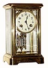 C.1900, French, Japy Freres, 8-day time/strike crystal regulator. 