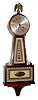 C.1958 Seth Thomas Clock Co., (General Time Corp.), ÓBrookfieldÒ, 8-day time/strike banjo clock. 