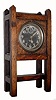 C.1920, Westclox ÓMission NoveltyÒ, 30-hour in a fumed oak case, time and alarm. 