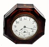 C.1910, Sessions ÒJEWELÓ, amber glass timepiece, 30 hour lever. 