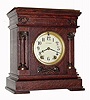 C.1900, Seth Thomas, ÒCORDOVAÓ, oak cased mentel clock, 15-day time and strike, case with plated metal caps and trim. 