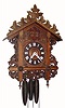 C.1900 German, 30-hour cuckoo and quail (quarter striking) wall clock in very clean restored condition. 