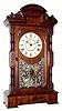 C.1886, Seth Thomas Clock Co., Thomaston, CT. ÒHeclaÓ 8-day parlor clock with a quarter-hour gong striking movement.
