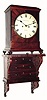 C.1825, English, Quarter Striking, 2-fusee mahogany bracket clock with bracket. 