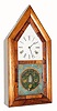C.1847, Smith and Goodrich, Bristol, rare steeple clock without cones and finials, 30-hr fusee time and strike. 