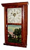 C.1842, Silas B. Terry, TerryÕs Ville, Conn., 2-weight shelf clock, mahogany veneer. 