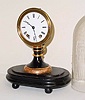 C.1870, Seth Thomas Sons and Co, New York, candlestick 8-day time and strike clock with dome. 