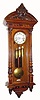 C.1880, Austrian, 3-Wt Grand Sonnerie, 3/4 column wall clock with original north-wind top. 