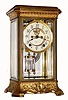 C.1914 Ansonia Clock Co., ÒVulcanÓ, 8-day time/strike crystal regulator, fancy. 