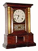 C.1865 Atkins Clock Co., ÒLondonÓ, 8-day time/strike rosewood mantel clock. 