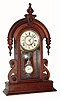 C.1876, F. Kroeber, No 8 Cortlandt St, New York, ÓPARISIANÒ, walnut parlor clock with optional Jacot dial-right pendulum.