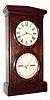 C.1880, Seth Thomas, ÓParlor Calendar No. 3Ò, double dial perpetual calendar clock, 8-day time and strike, rosewood. 