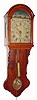 C.1840, Dutch Hooded Tail clock, as-is. 