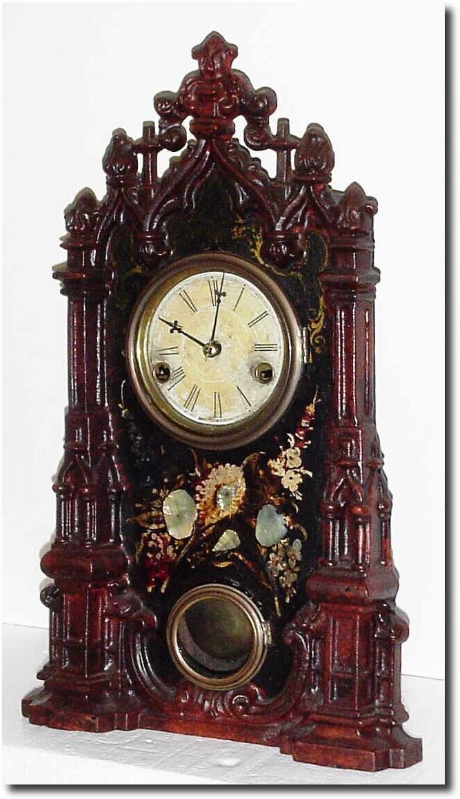C.1855, unidentified Connecticut, 30-hour iron front in good, original condition, — Antique Clocks Price Guide