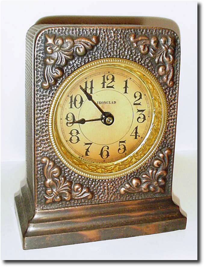 C.1910, Westclox, La Salle, IL, an interesting "Ironclad' cast iron alarm clock in excellent original condition. — Antique Clocks Price Guide