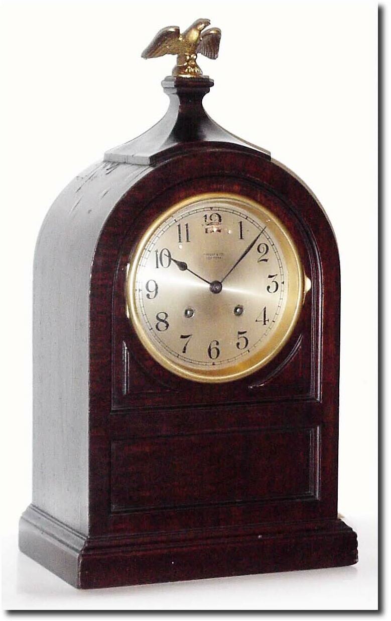 C.1918, Chelsea for Tiffany and Co., New York, (signed on dial) Serial number 112740, house strike Federal style mahogany mantel clock. — Antique Clocks Price Guide