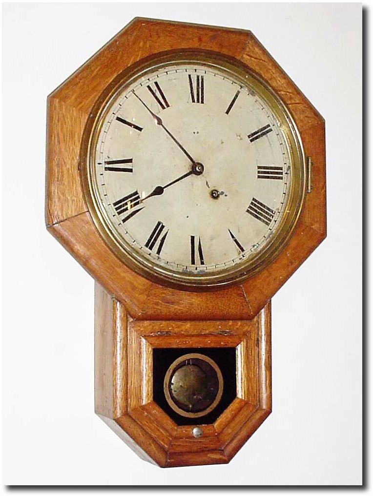 C.1890, Seth Thomas, Oak Short drop, as-found. — Antique Clocks Price Guide