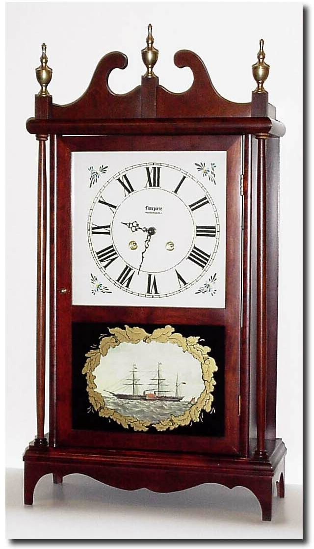 C.1995 (modern) Pillar and Scroll. — Antique Clocks Price Guide