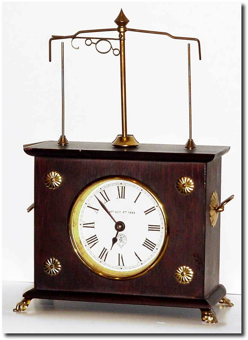 C.1974, German, for Horolovar Co., NY, repro of the famous Ignatz flying pendulum clock, as-found. — Antique Clocks Price Guide