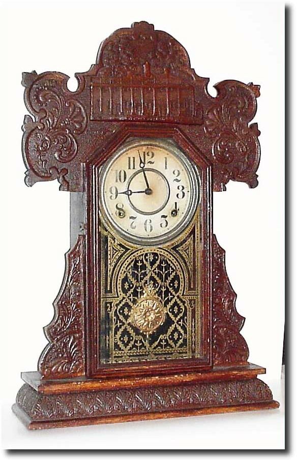 C.1915, E. Ingraham and Co., "Mt. Vernon' in oak. — Antique Clocks Price Guide