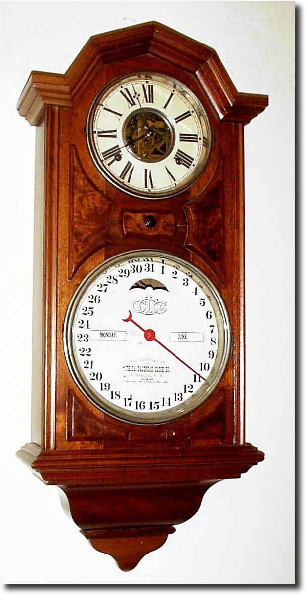 1880, Ithaca, "No. 6 Hanging Library" — Antique Clocks Price Guide