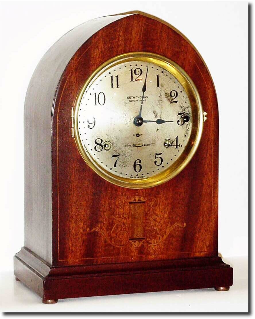 C.1915, Seth Thomas, "Chime Clock No. 64', 5-Bell Sonora in good running order. — Antique Clocks Price Guide