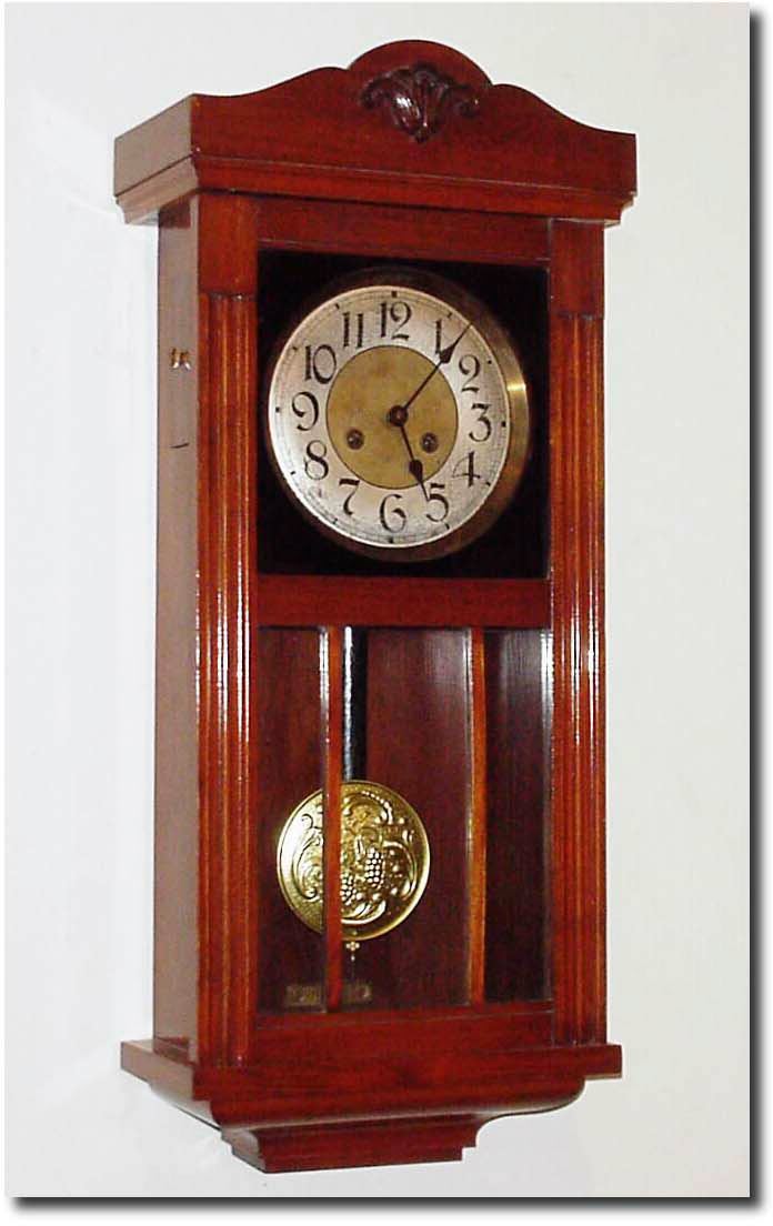 C.1920, German, "Box Clock' with restoration. — Antique Clocks Price Guide