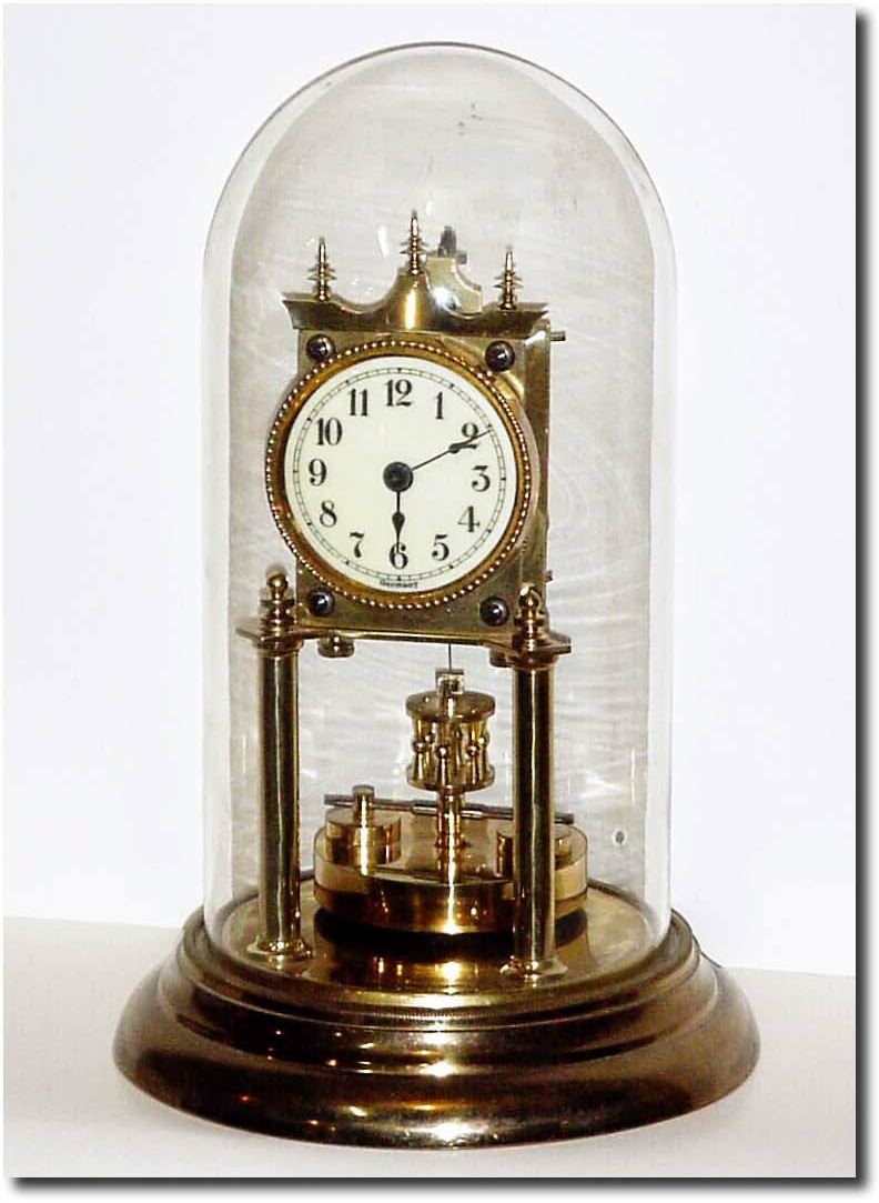 C.1909, German, Jahresuhrenfabrik, 400 day with disc pendulum. — Antique Clocks Price Guide