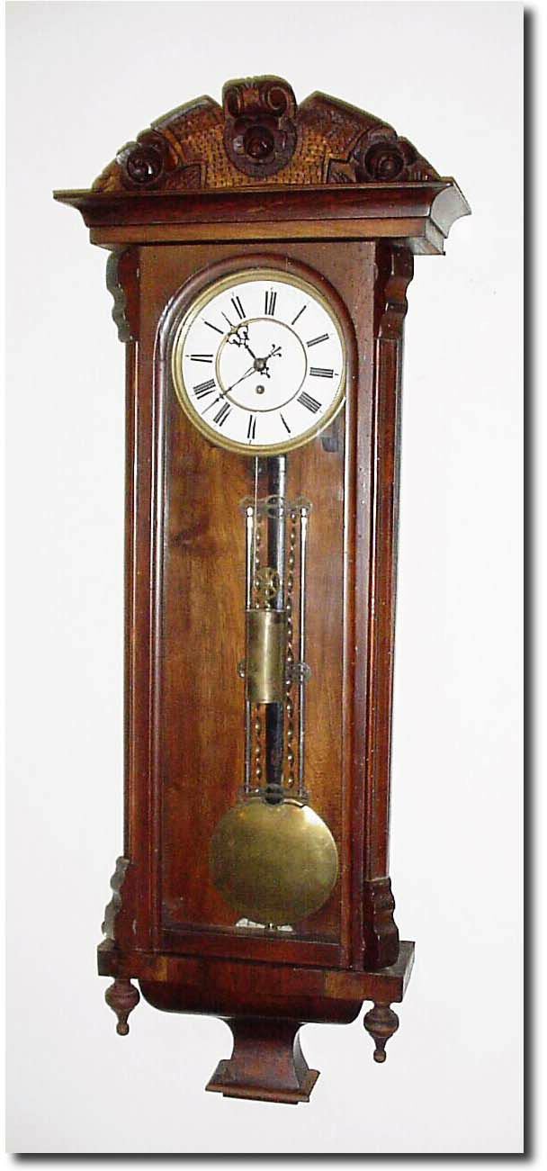 C.1880, mixed lot: Vienna Regulator, 1-weight, as-found. — Antique Clocks Price Guide