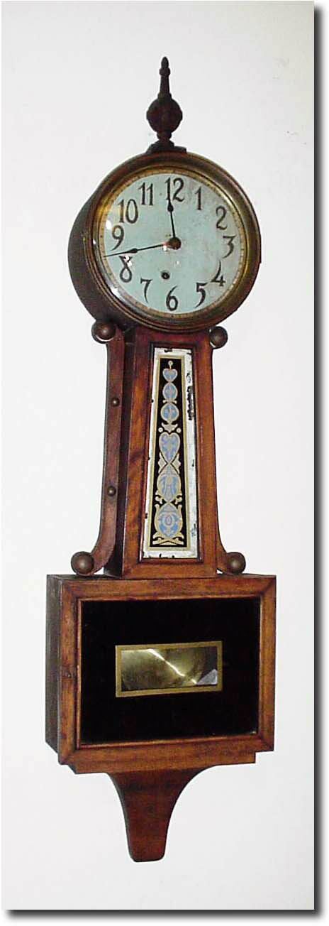 C.1915, Ingraham "Nyanza' banjo clock, as-found. — Antique Clocks Price Guide