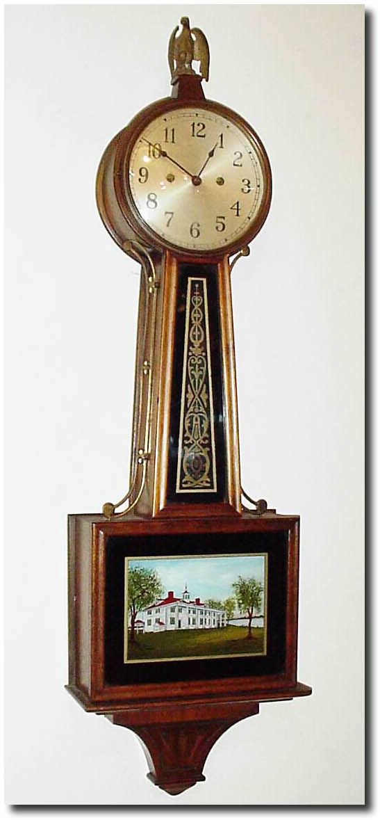 C.1920, New Haven "Willard' banjo, 30-day as-found. — Antique Clocks Price Guide