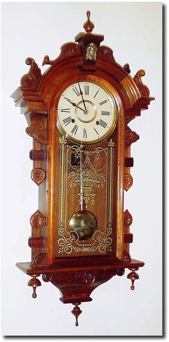 C.1975, Korean, "Columbia' New Old Stock spring wound wall clock, 8-day. — Antique Clocks Price Guide