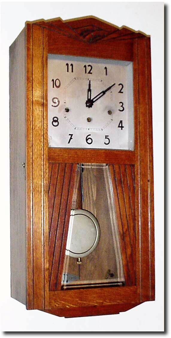C.1925, French Oak Box clock, Westminster chime. — Antique Clocks Price Guide