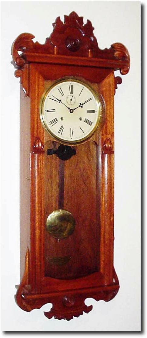 C.1975, Korean Wall Clock, a copy of New Haven "Grecian' wall clock. — Antique Clocks Price Guide