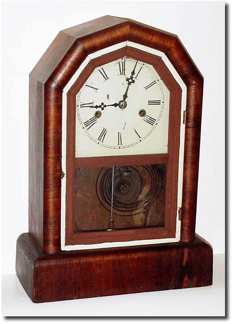 C.1880, Unknown make, 30-hour rosewood cottage, as-found. — Antique Clocks Price Guide