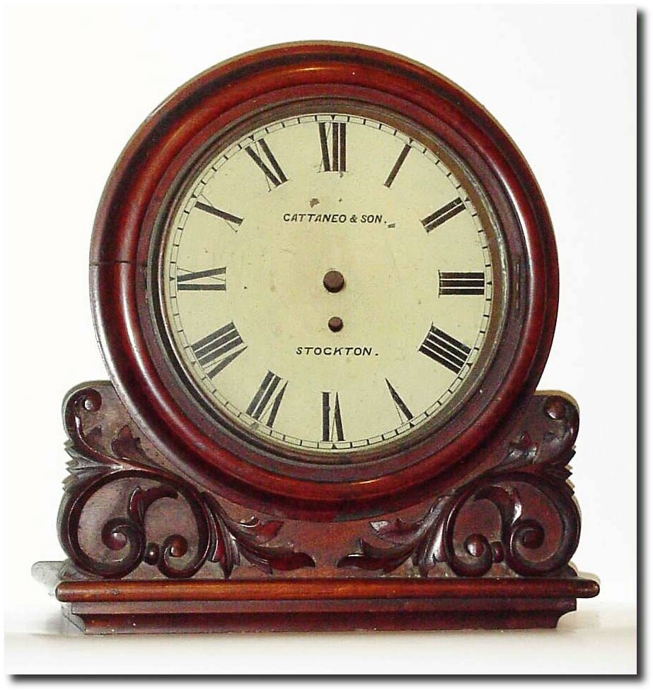 C.1860, Case Only, English, Mahogany case with fancy carving under the dial. — Antique Clocks Price Guide