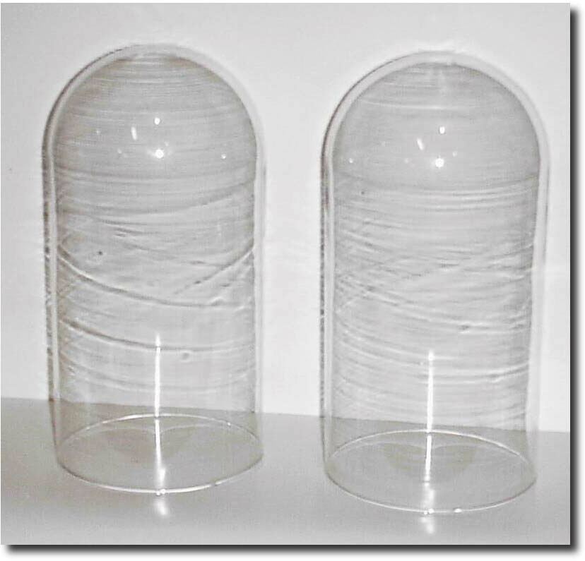 C.1975, A case of 24 replacement domes for 400 day clocks, 5.3' diameter by 10.75 tall, in original case but would require additional packing for safe shipment. — Antique Clocks Price Guide