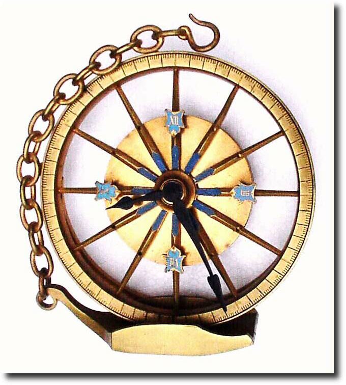 C.1900, Swiss, a gilded bronze strut clock, nautical motif, with a large finger bridge movement with cylinder escapement (runs for more than a day, but unsure how long). — Antique Clocks Price Guide