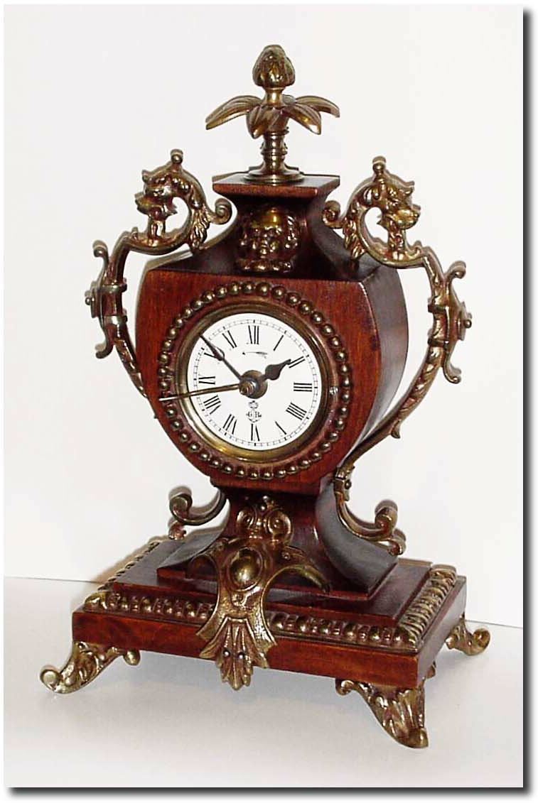 C.1870, Gustav Becker, Serial no. 2115, Novelty alarm clock in outstanding original condition. — Antique Clocks Price Guide