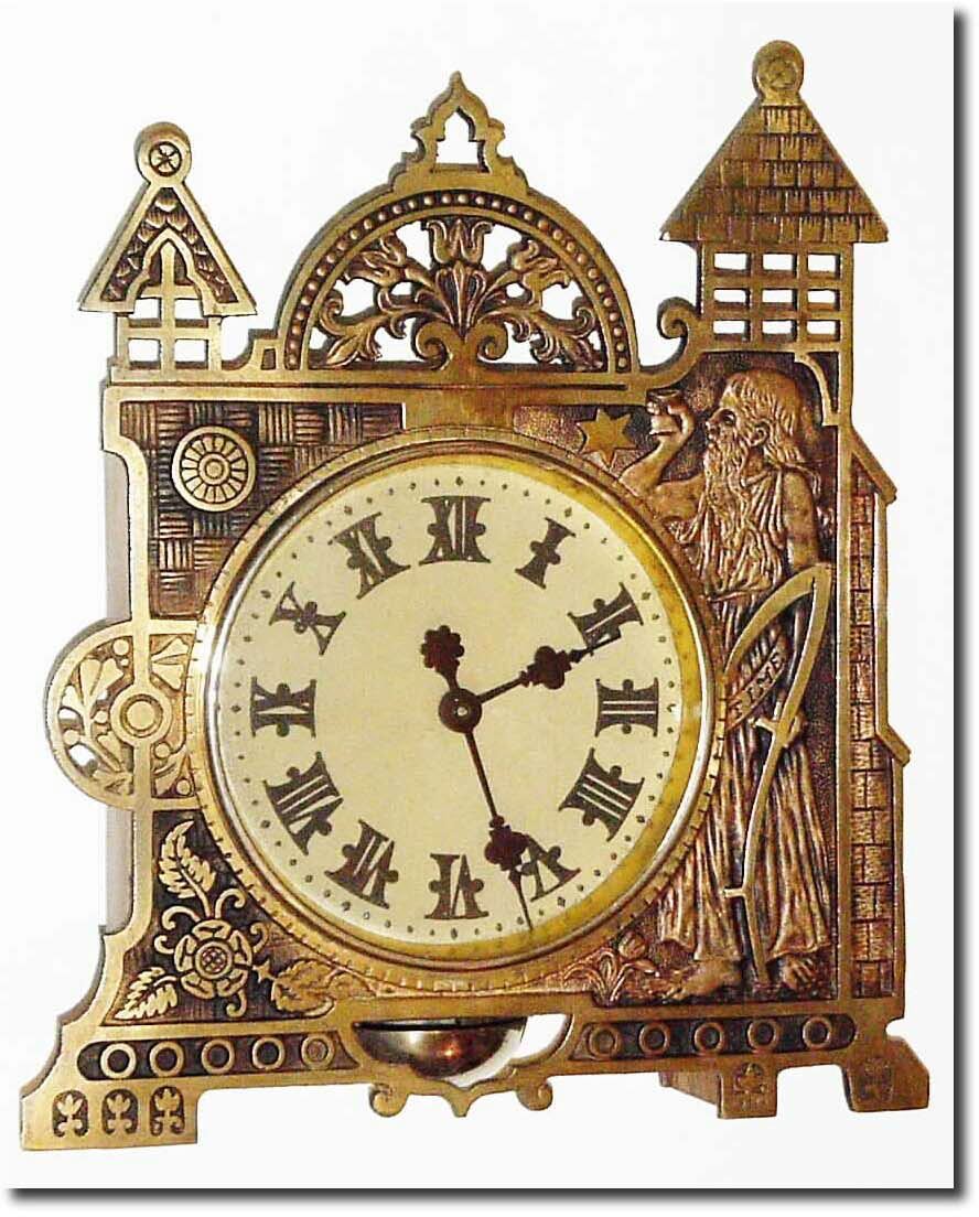 C.1890, American, Novelty "Father Time' Alarm in very good original condition. — Antique Clocks Price Guide