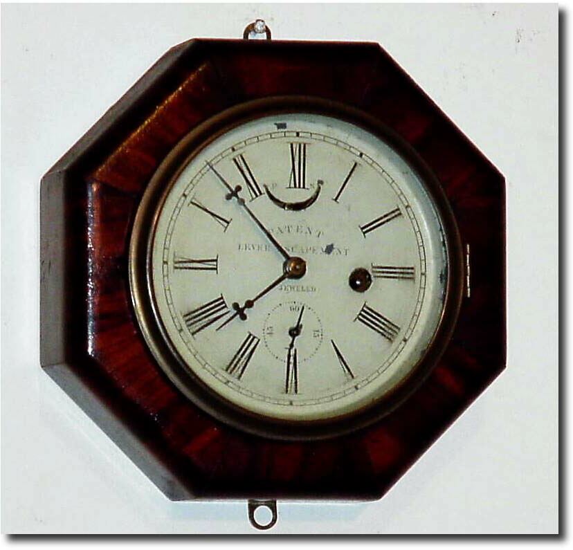 C.1860, A Marine Lever Timepiece in a rosewood octagonal case. — Antique Clocks Price Guide