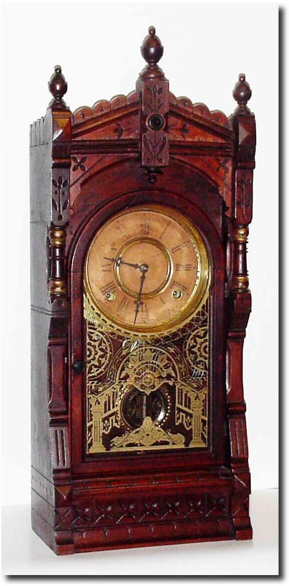C.1878, F. Kroeber, New York "LANGTRY' in very good original condition. — Antique Clocks Price Guide