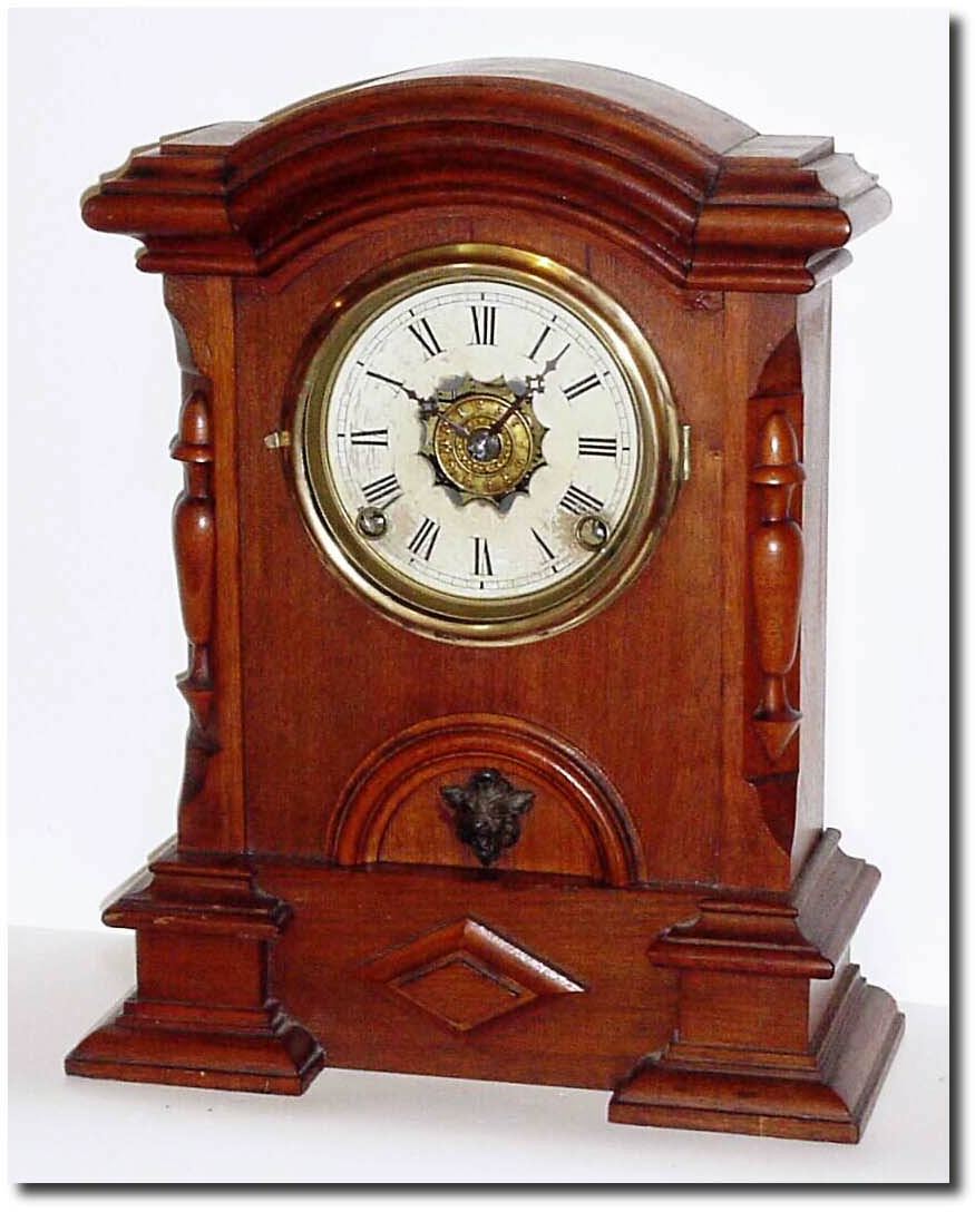 C.1868, F. Kroeber, Walnut Cabinet clock, in good plus condition. — Antique Clocks Price Guide