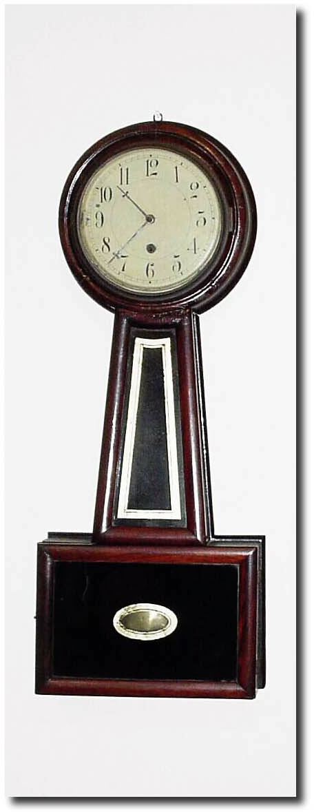 C.1855, E. and A. Ingraham, Bristol, spring banjo. — Antique Clocks Price Guide