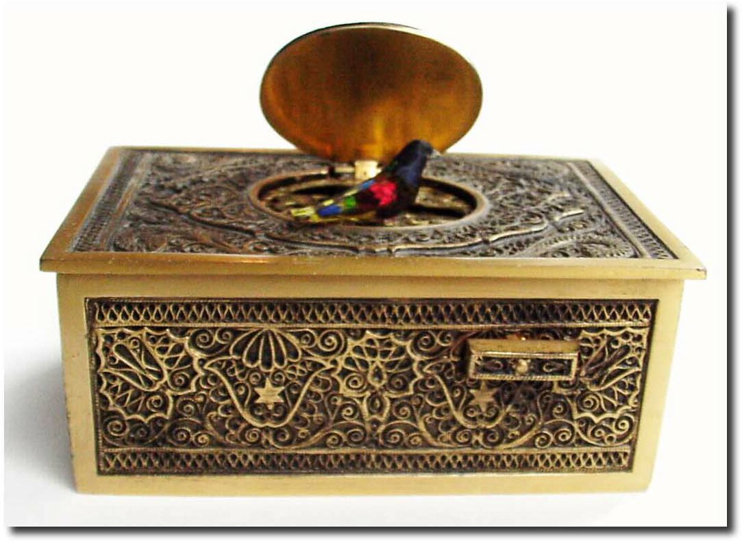 C.1947, Swiss, Singing Bird Box, in exceptional original condition. — Antique Clocks Price Guide