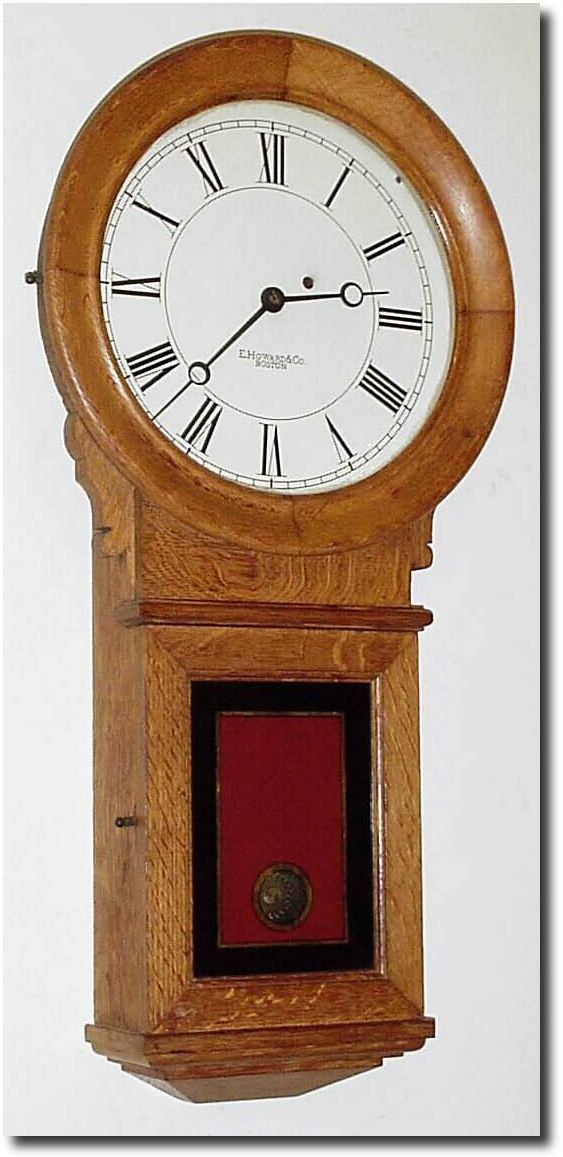 C.1900, E. Howard and Co., Boston, "Regulator No. 70' in oak, nicely restored. — Antique Clocks Price Guide