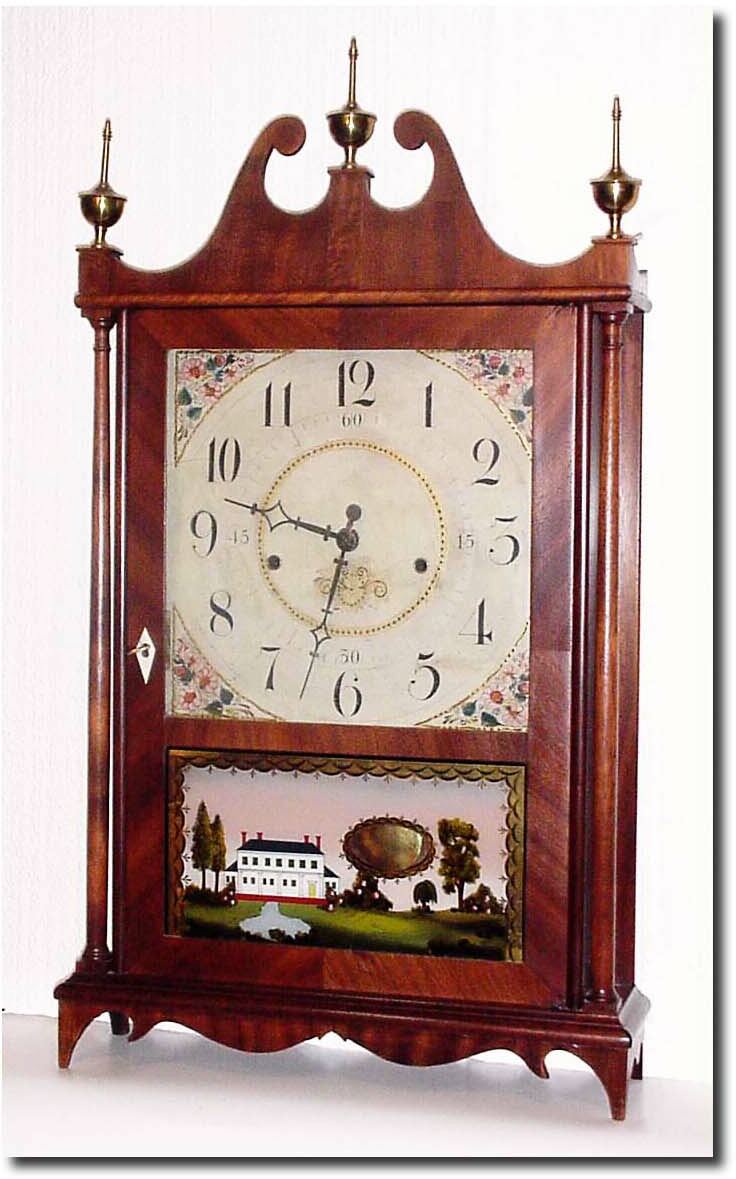C.1820, Seth Thomas, Off-Center Pillar and Scroll in very good condition, with restorations. — Antique Clocks Price Guide